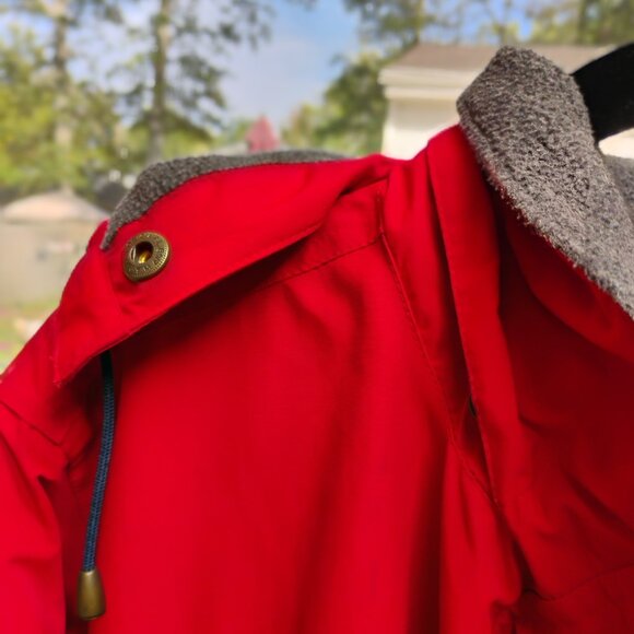 Lands' End Women's Red Fleeced Lined Thermal Jacket  18/20 XL - Picture 8 of 13